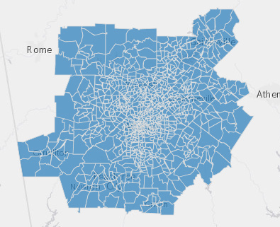 U.S. Census American Community Survey data (2012-2016) - I prepared this data for public use by census tract for Atlanta Regional Commission. Published at ARC&#39;s Open Data Hub.